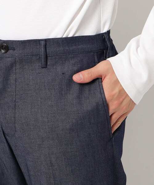 THE SHOP TK (ザ ショップ ティーケー )の「◆エバーデニムパンツ(スーツパンツ・メンズ・ネイビー・02/01/04/03)」の4枚目の写真