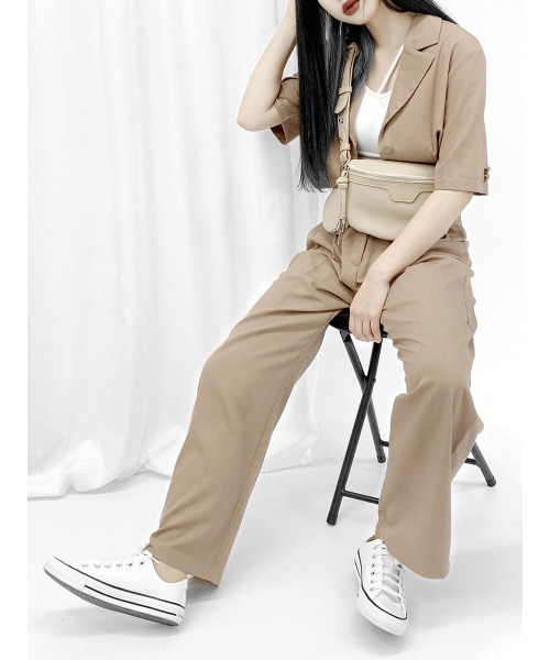 LVEU.（ラブユ.）の「One shoulder mini pouch bag / ワンショルダーミニポーチバッグ（ボディバッグ/ウエストポーチ・レディース・ブラック/ベージュ・FREE）」の12枚目の写真