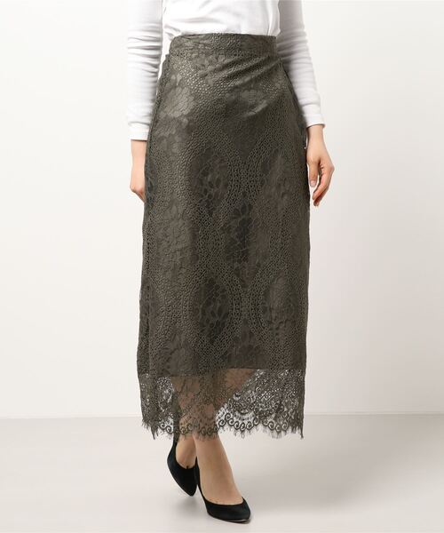 N.（N. Natural Beauty Basic）（エヌエヌナチュラルビューティーベーシック）の「【S Size Line】クロシェレーススカート（スカート・レディース・グレー/ベージュ/ホワイト・MEDIUM/SMALL）」の11枚目の写真