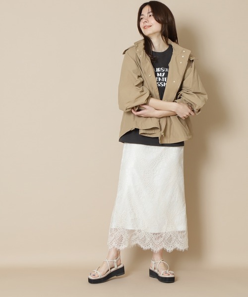 N.（N. Natural Beauty Basic）（エヌエヌナチュラルビューティーベーシック）の「【S Size Line】クロシェレーススカート（スカート・レディース・グレー/ベージュ/ホワイト・MEDIUM/SMALL）」の21枚目の写真