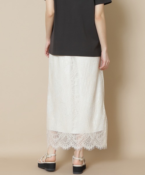 N.（N. Natural Beauty Basic）（エヌエヌナチュラルビューティーベーシック）の「【S Size Line】クロシェレーススカート（スカート・レディース・グレー/ベージュ/ホワイト・MEDIUM/SMALL）」の17枚目の写真