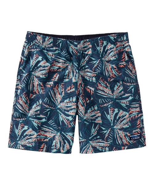L.L.Bean（エルエルビーン）の「クラシック・サプレックス・スポーツ・ショーツ、8インチ　プリント 米国フィット・レギュラー（水着・メンズ・ネイビー系/ネイビー系1・SMALL/MEDIUM/LARGE）」の8枚目の写真