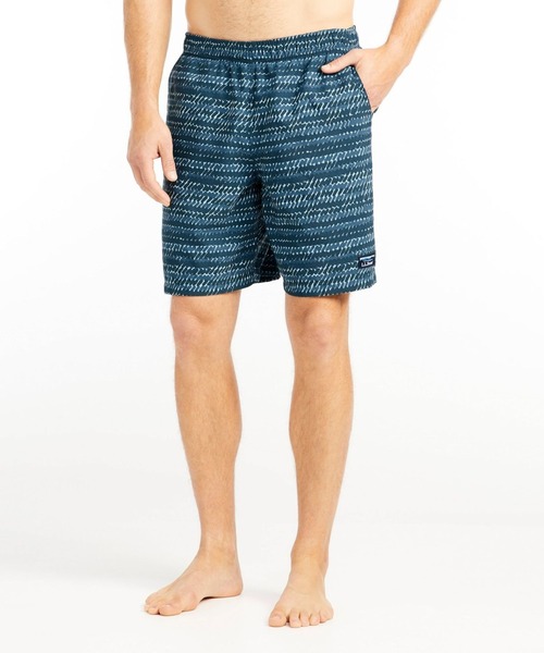 L.L.Bean（エルエルビーン）の「クラシック・サプレックス・スポーツ・ショーツ、8インチ　プリント 米国フィット・レギュラー（水着・メンズ・ネイビー系/ネイビー系1・SMALL/MEDIUM/LARGE）」の14枚目の写真