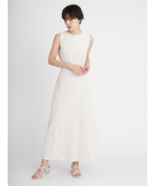 FRAY I.D（フレイアイディー）の「麻混バックリボンドレス（ワンピース・レディース・アイボリー・0）」の3枚目の写真