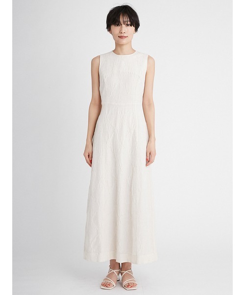 FRAY I.D（フレイアイディー）の「麻混バックリボンドレス（ワンピース・レディース・アイボリー・0）」の5枚目の写真