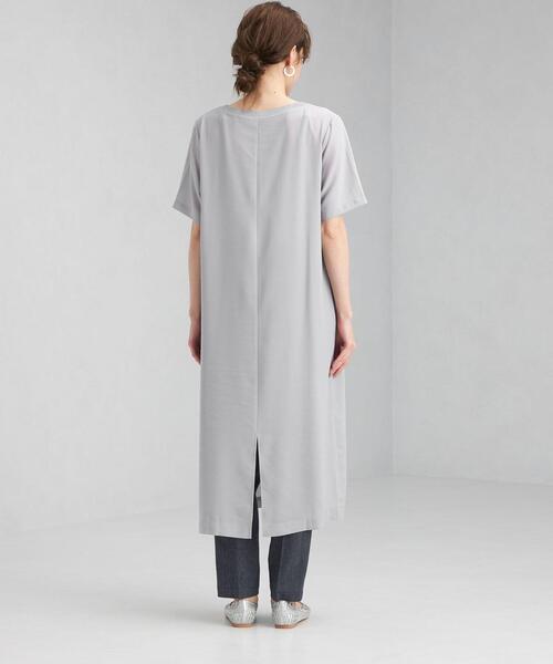 green label relaxing（グリーンレーベルリラクシング）の「FFC シアー ワンピース ＆ カップ キャミ セット（ワンピース・レディース・ライトグレー/ブラック/オリーブ・FREE）」の12枚目の写真