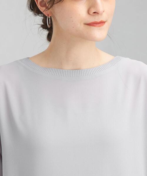 green label relaxing（グリーンレーベルリラクシング）の「FFC シアー ワンピース ＆ カップ キャミ セット（ワンピース・レディース・ライトグレー/ブラック/オリーブ・FREE）」の6枚目の写真