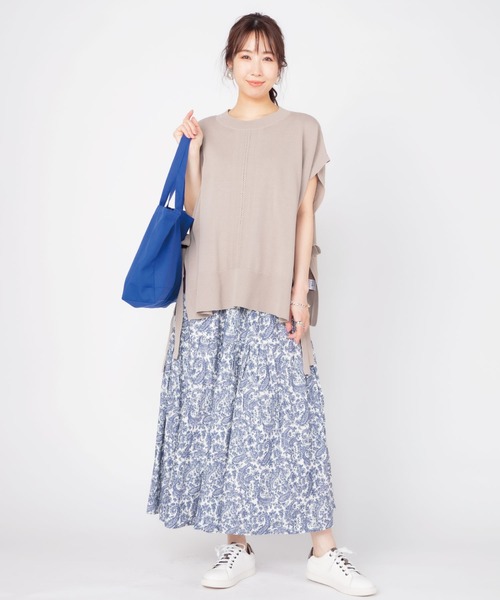 JETSET SOLO PLUS （ジェットセットソロプラス）の「フレックススラブペイズリースカート（スカート・レディース・ブルー系/オレンジ系・FREE）」の10枚目の写真