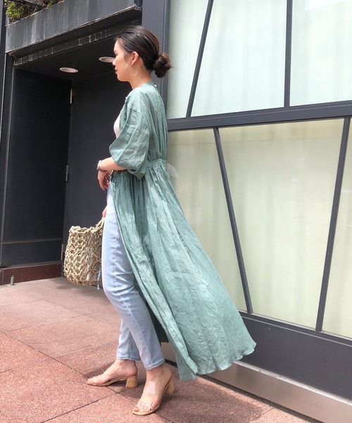 スペシャルブランドグッズ セール Ramie Cache Coeur Dress ナチュラルワッシャーリネンカシュクールワンピース ワンピース Dresslave ドレスレイブ のファッション 期間限定値引き Arenatheatre Net