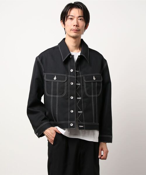 Oriens JOURNAL STANDARD(オリエンス ジャーナルスタンダード)の「color work BZ / カラーワークブルゾン(ブルゾン・メンズ・ホワイト/ブラック/グリーン・MEDIUM/LARGE)」の18枚目の写真