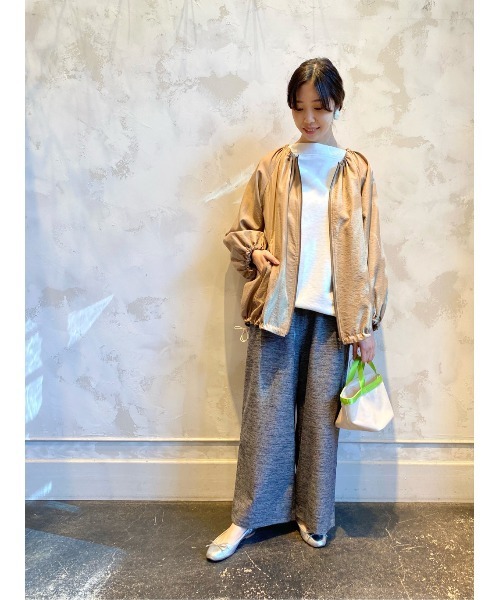 BEARDSLEY（ビアズリー）の「ツイード調ウエストリブパンツ（その他パンツ・レディース・ホワイト/ネイビー・FREE）」の5枚目の写真