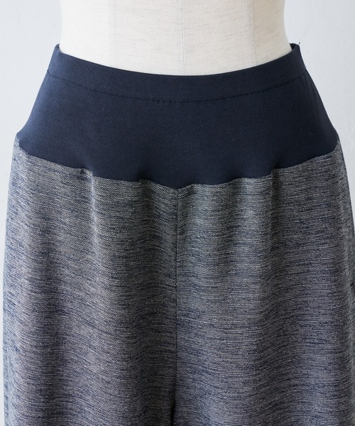 BEARDSLEY（ビアズリー）の「ツイード調ウエストリブパンツ（その他パンツ・レディース・ホワイト/ネイビー・FREE）」の18枚目の写真