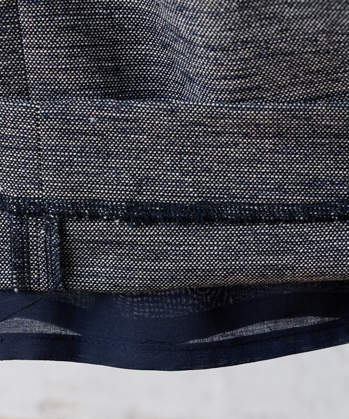 BEARDSLEY（ビアズリー）の「ツイード調ウエストリブパンツ（その他パンツ・レディース・ホワイト/ネイビー・FREE）」の8枚目の写真