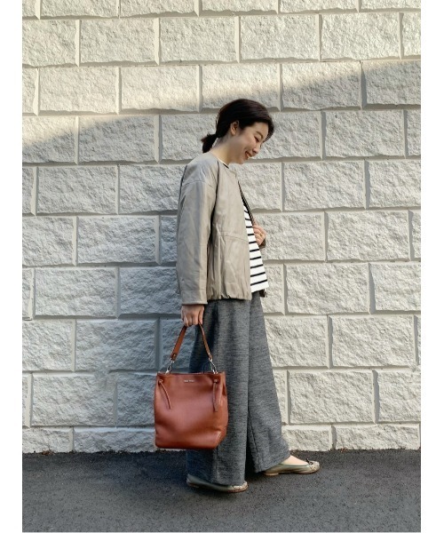 BEARDSLEY（ビアズリー）の「ツイード調ウエストリブパンツ（その他パンツ・レディース・ホワイト/ネイビー・FREE）」の7枚目の写真