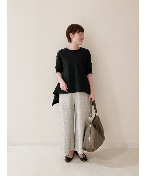 BEARDSLEY（ビアズリー）の「ツイード調ウエストリブパンツ（その他パンツ・レディース・ホワイト/ネイビー・FREE）」の20枚目の写真