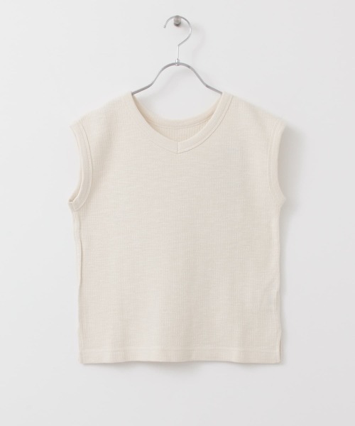 FORK&SPOON（フォークアンドスプーン）の「FORK&SPOON　ストライプサーマル2WAYカットソー(KIDS)（Tシャツ/カットソー・キッズ・オフホワイト/ブルー・105/135/120/90）」の15枚目の写真