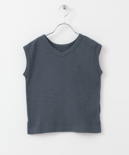 FORK&SPOON（フォークアンドスプーン）の「FORK&SPOON　ストライプサーマル2WAYカットソー(KIDS)（Tシャツ/カットソー・キッズ・オフホワイト/ブルー・105/135/120/90）」の16枚目の写真