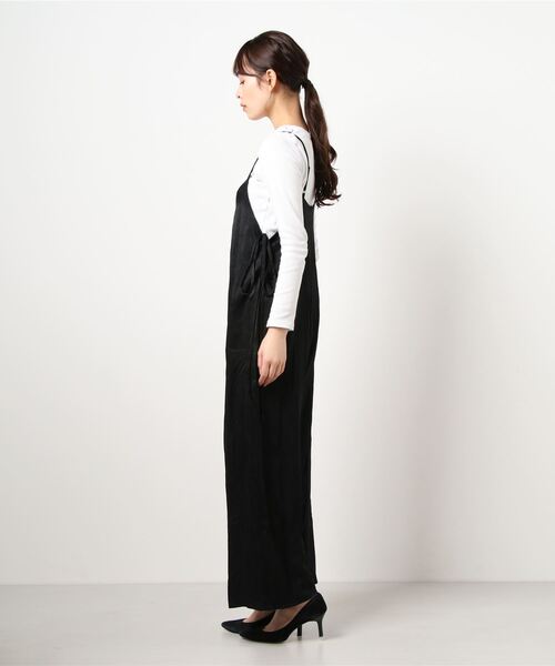 clear(クリア)の「レースアップサロペット(サロペット/オーバーオール・レディース・ブラック/マスタード/モカ/アイボリー・F)」の14枚目の写真