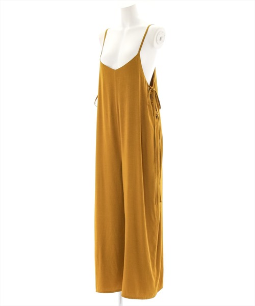 clear(クリア)の「レースアップサロペット(サロペット/オーバーオール・レディース・ブラック/マスタード/モカ/アイボリー・F)」の6枚目の写真