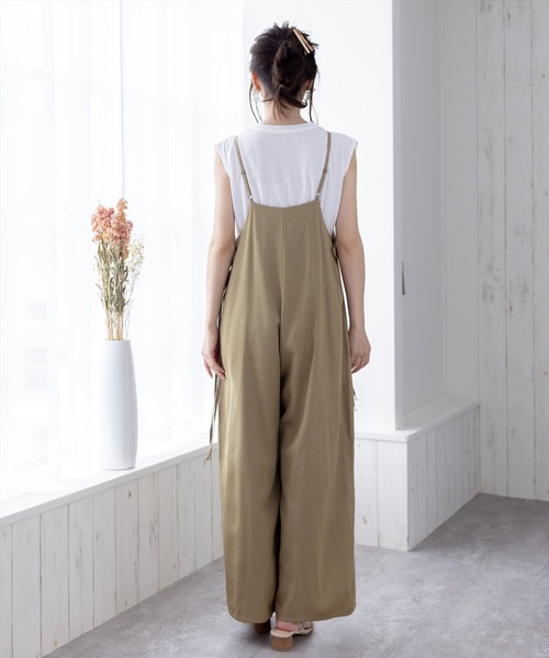 clear(クリア)の「レースアップサロペット(サロペット/オーバーオール・レディース・ブラック/マスタード/モカ/アイボリー・F)」の19枚目の写真