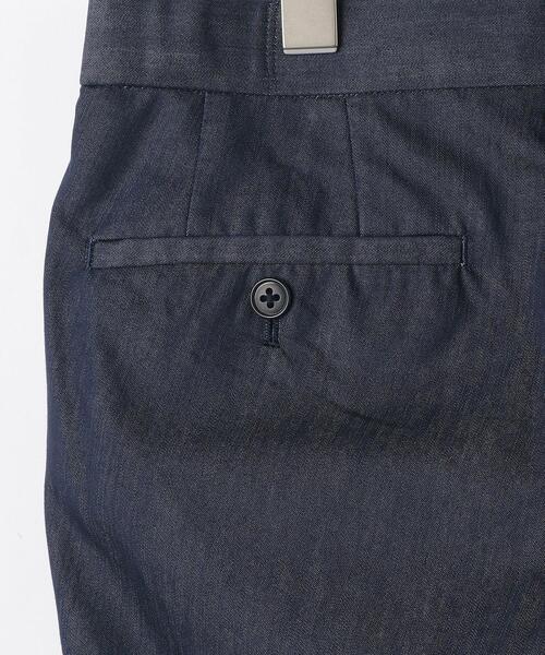 green label relaxing（グリーンレーベルリラクシング）の「＜ 機能 / 洗濯機洗い可 ＞ TC デニムライク マジコンフォート スリム NP スラックス ＃（スラックス・メンズ・ロイヤルブルー/ダークグレー/ネイビー・X-SMALL/LARGE/SMALL/MEDIUM/X-LARGE）」の16枚目の写真