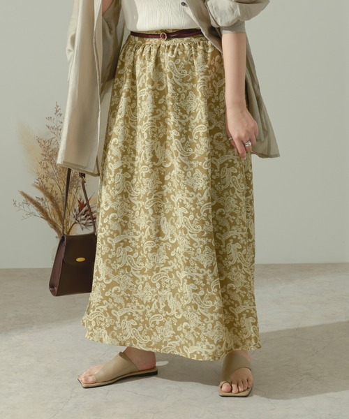 Ambre Neige（アンブルネージュ）の「アソートフレアスカート／【WEB/EC限定商品】（スカート・レディース・ブラック/グリーン/モカ・FREE）」の14枚目の写真