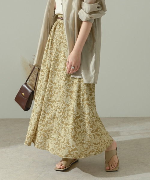 Ambre Neige（アンブルネージュ）の「アソートフレアスカート／【WEB/EC限定商品】（スカート・レディース・ブラック/グリーン/モカ・FREE）」の15枚目の写真