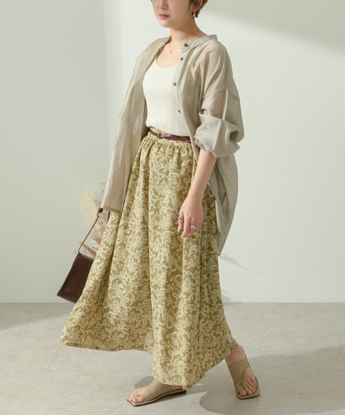 Ambre Neige（アンブルネージュ）の「アソートフレアスカート／【WEB/EC限定商品】（スカート・レディース・ブラック/グリーン/モカ・FREE）」の17枚目の写真