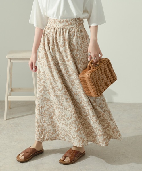 Ambre Neige（アンブルネージュ）の「アソートフレアスカート／【WEB/EC限定商品】（スカート・レディース・ブラック/グリーン/モカ・FREE）」の9枚目の写真