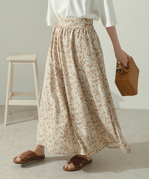 Ambre Neige（アンブルネージュ）の「アソートフレアスカート／【WEB/EC限定商品】（スカート・レディース・ブラック/グリーン/モカ・FREE）」の10枚目の写真