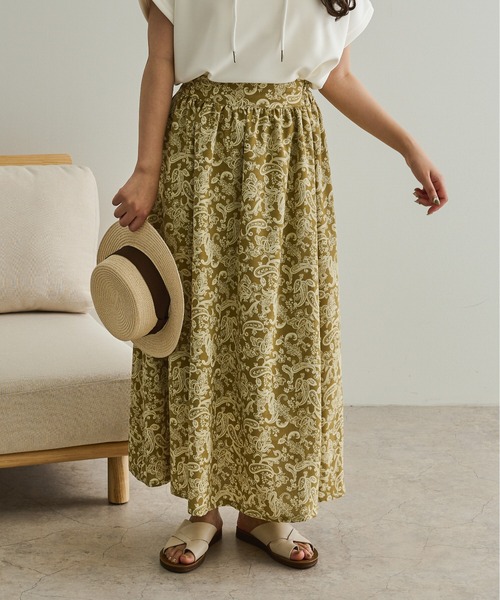 Ambre Neige（アンブルネージュ）の「アソートフレアスカート／【WEB/EC限定商品】（スカート・レディース・ブラック/グリーン/モカ・FREE）」の13枚目の写真