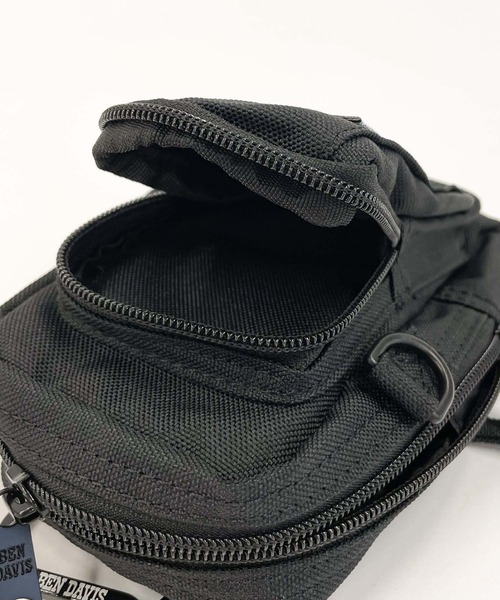 BEN DAVIS(ベンデイビス)の「WEGO/BEN DAVIS MINIMUM SHOULDER POUCH(ショルダーバッグ・メンズ・ブラック・FREE)」の7枚目の写真