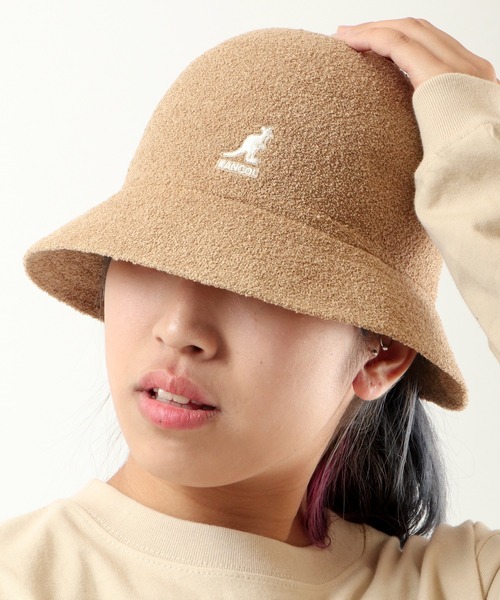 KANGOL（カンゴール）の「KANGOL Bermuda Casual バミューダカジュアル メトロハット（ハット・メンズ・レッド/ホワイト/ブラック×ゴールド/ブラック/チャコールグレー/オートミール・M/L/XL）」の5枚目の写真