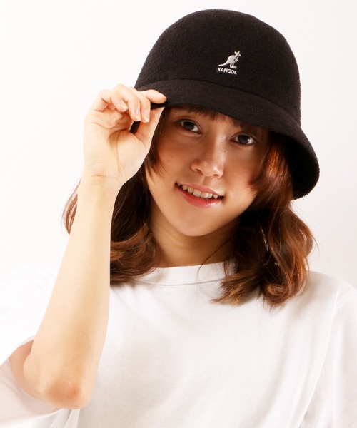 KANGOL（カンゴール）の「KANGOL Bermuda Casual バミューダカジュアル メトロハット（ハット・メンズ・レッド/ホワイト/ブラック×ゴールド/ブラック/チャコールグレー/オートミール・M/L/XL）」の3枚目の写真