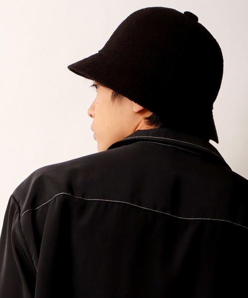 KANGOL（カンゴール）の「KANGOL Bermuda Casual バミューダカジュアル メトロハット（ハット・メンズ・レッド/ホワイト/ブラック×ゴールド/ブラック/チャコールグレー/オートミール・M/L/XL）」の10枚目の写真