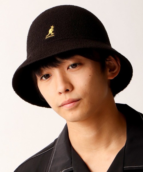 KANGOL（カンゴール）の「KANGOL Bermuda Casual バミューダカジュアル メトロハット（ハット・メンズ・レッド/ホワイト/ブラック×ゴールド/ブラック/チャコールグレー/オートミール・M/L/XL）」の8枚目の写真