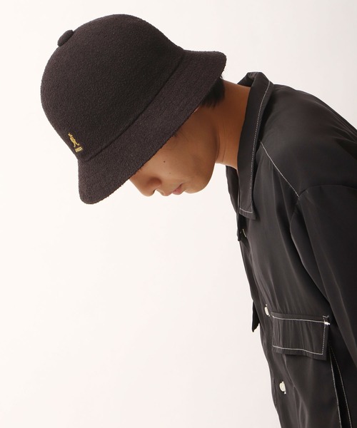 KANGOL（カンゴール）の「KANGOL Bermuda Casual バミューダカジュアル メトロハット（ハット・メンズ・レッド/ホワイト/ブラック×ゴールド/ブラック/チャコールグレー/オートミール・M/L/XL）」の12枚目の写真