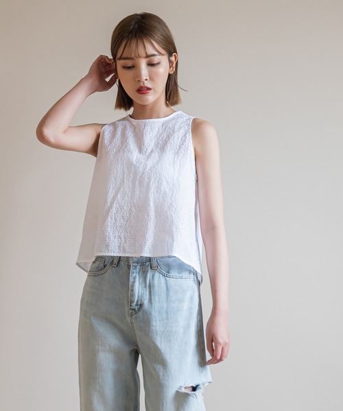 UNE MANSION（ユヌマンション）の「レースバックリボンベスト（ベスト・レディース・ホワイト/ブラック・FREE）」の15枚目の写真