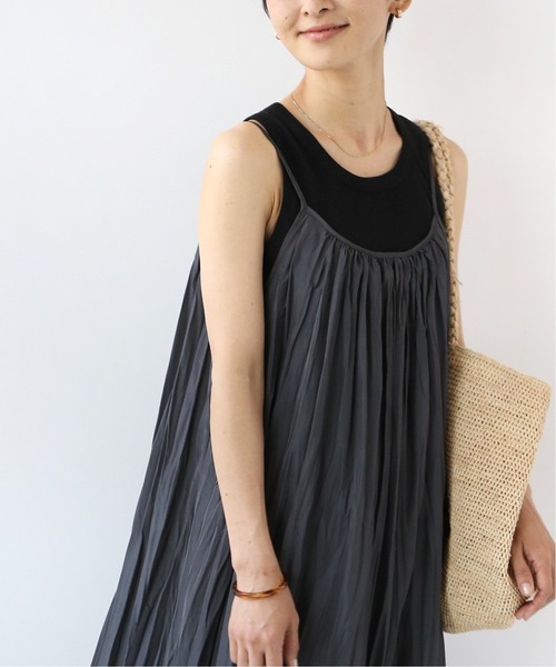JOURNAL STANDARD relume（ジャーナルスタンダード　レリューム）の「【MIJEONG PARK/ミジョン・パーク】RIBBED TANK：タンクトップ◆（タンクトップ・レディース・モスグリーン/ピンク/ブラック/ホワイト・SMALL）」の2枚目の写真
