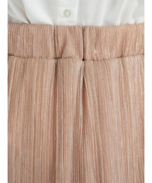 earth music&ecology（アースミュージックアンドエコロジー）の「ティアードラメプリーツチュールスカート ＊（スカート・レディース・ブラック/シルバー/ピンク・FREE）」の9枚目の写真