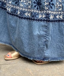CIAOPANIC TYPY（チャオパニックティピー）の「indiaデニム刺繍ロング