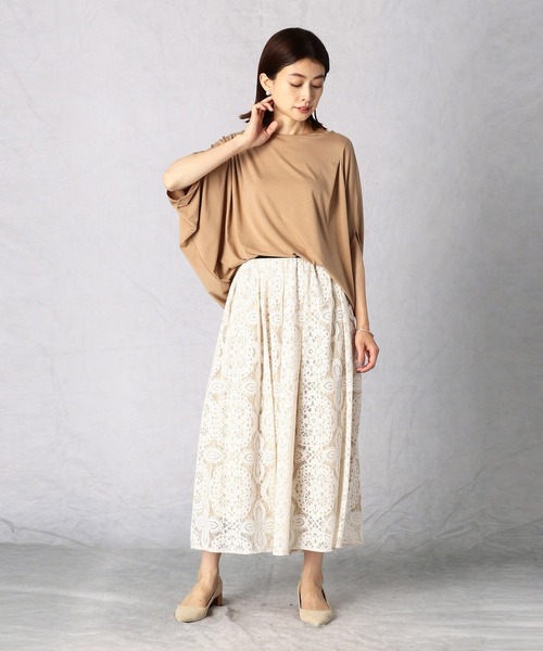 Comme　Ca　Mature（コムサマチュア）の「モモンガＴシャツ（Tシャツ/カットソー・レディース・キャメル/ライラック/チャコール・FREE）」の4枚目の写真