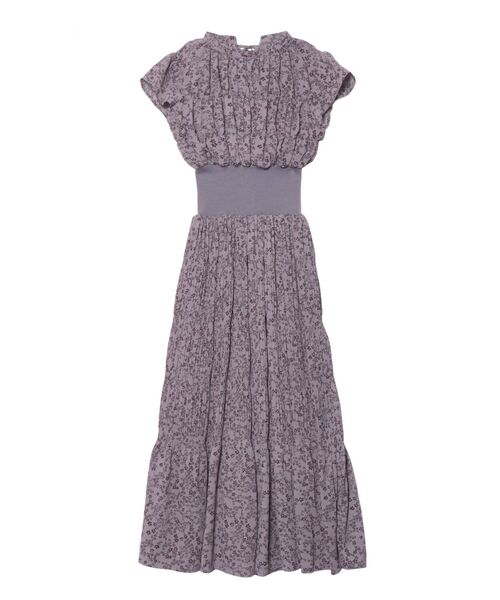 LAGUNAMOON（ラグナムーン）の「ウエストリブフラワープリーツワンピース（ワンピース・レディース・ブラック/グレー/アイボリー・SMALL/MEDIUM）」の18枚目の写真