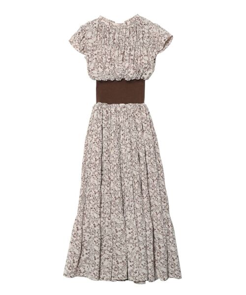 LAGUNAMOON（ラグナムーン）の「ウエストリブフラワープリーツワンピース（ワンピース・レディース・ブラック/グレー/アイボリー・SMALL/MEDIUM）」の19枚目の写真