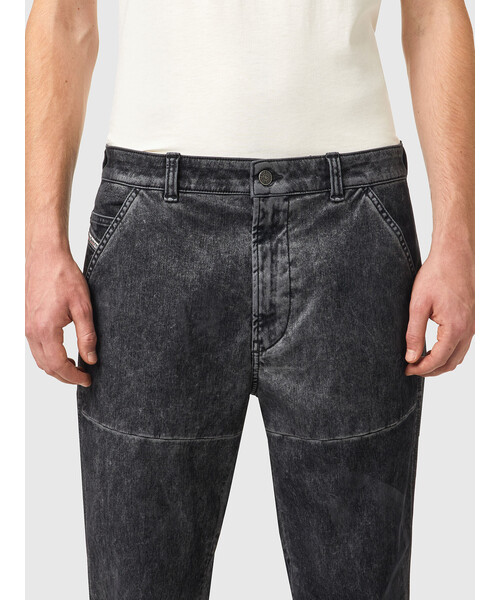 DIESEL(ディーゼル)の「FW21 メンズ デニムパンツ ジョグジーンズ ストレート ベルベット(デニムパンツ・メンズ・ダークグレー・34inch/28inch/26inch/30inch/36inch/32inch)」の3枚目の写真