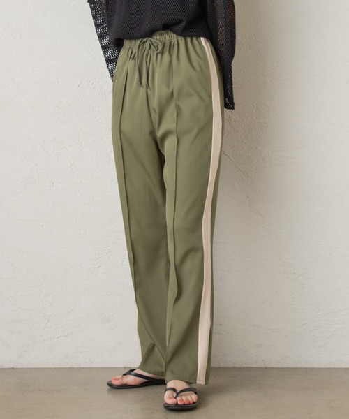 Kastane（カスタネ）の「リラックスジャージラインパンツ（その他パンツ・レディース・ブラウン/ピンク/グリーン・1/2）」の13枚目の写真