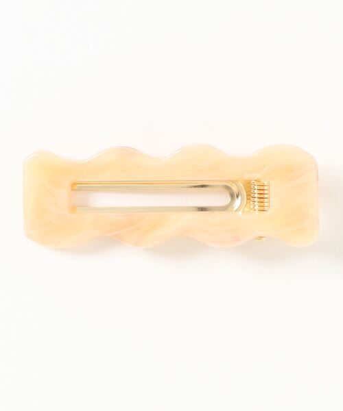 TONE SELECT GOODS（トーンセレクトグッズ）の「【LESRIRE】スクエアウェーブヘアクリップ（バレッタ/ヘアクリップ・レディース・ブラウン/グレー/オフホワイト/グリーン/ブラウン系その他・FREE）」の18枚目の写真