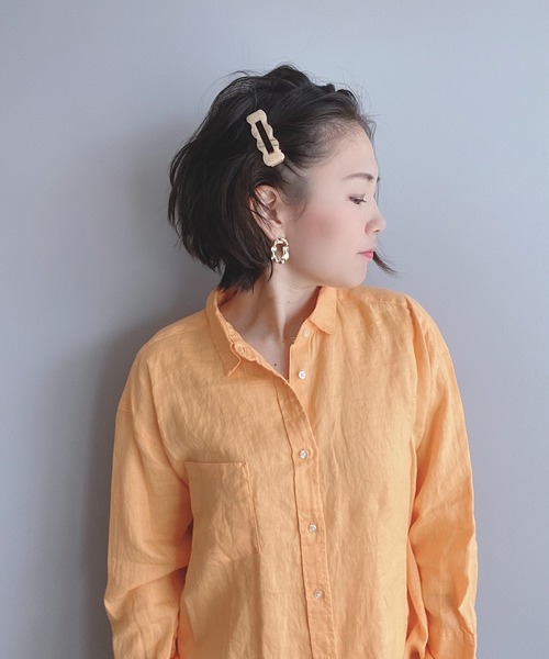 TONE SELECT GOODS（トーンセレクトグッズ）の「【LESRIRE】スクエアウェーブヘアクリップ（バレッタ/ヘアクリップ・レディース・ブラウン/グレー/オフホワイト/グリーン/ブラウン系その他・FREE）」の10枚目の写真