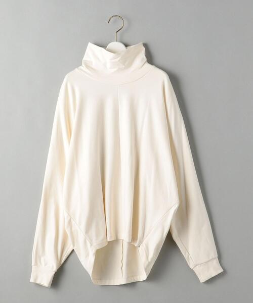 08sircus(ゼロエイトサーカス)の「<08sircus>ハイネックドルマンスリーブ カットソー(Tシャツ/カットソー・レディース・オフホワイト/モカ・1)」の1枚目の写真