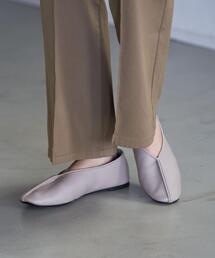 coen | フェイクレザーチャイナシューズ(バレエシューズ)